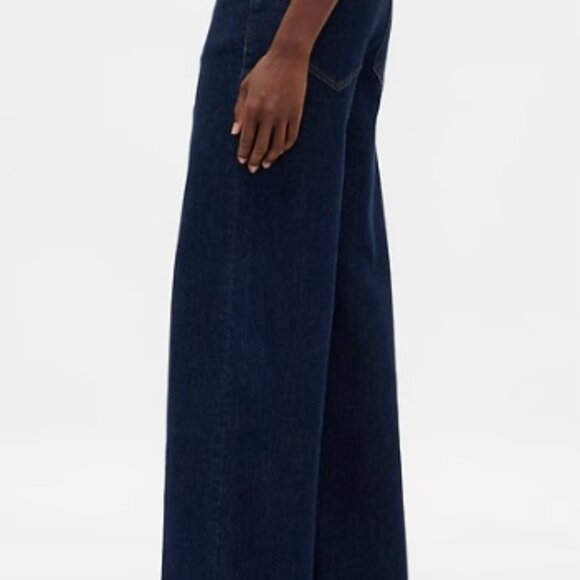 GAP Women's High Rise Ultrasoft Horseshoe Jeans - Petite 28/6 Black - Picture 3 of 5